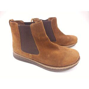 Born Women's Brody Chelsea Boot Glazed Ginger Distressed Leather Size 11 Brown